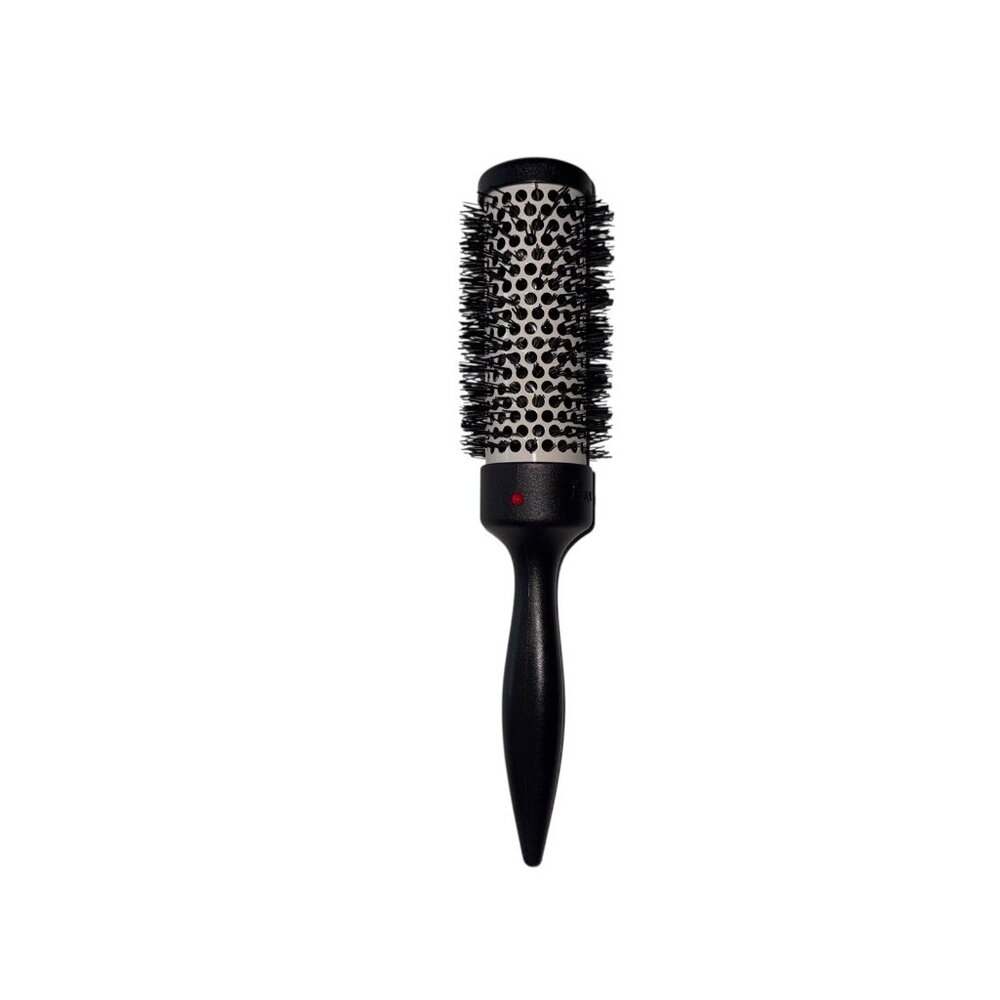 Denman D75 The Thermoceramic Hot Curl Hair Brush Medium Black Silver Bristle NEW